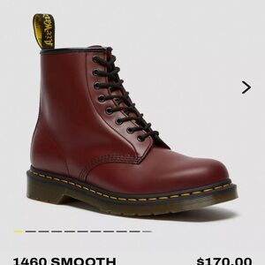Dr. Martens 1460 Smooth Leather Lace Up Boots
